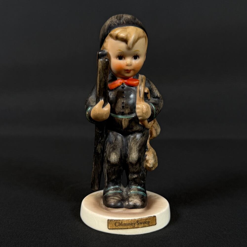 4" VINTAGE HUMMEL Goebel CHIMNEY SWEEP #12 2/0 porcelain figurine